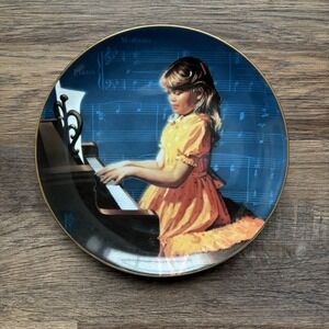 1983 Practice Makes Perfect Vintage Hackett American Collectible Plate Limited
